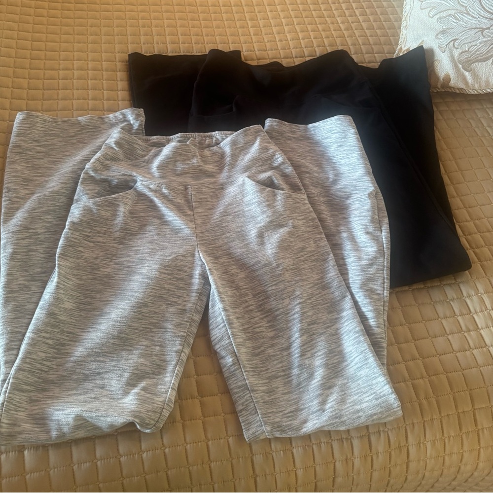 IUGA Bundle of 2 Gray and Black Leggings/Pants